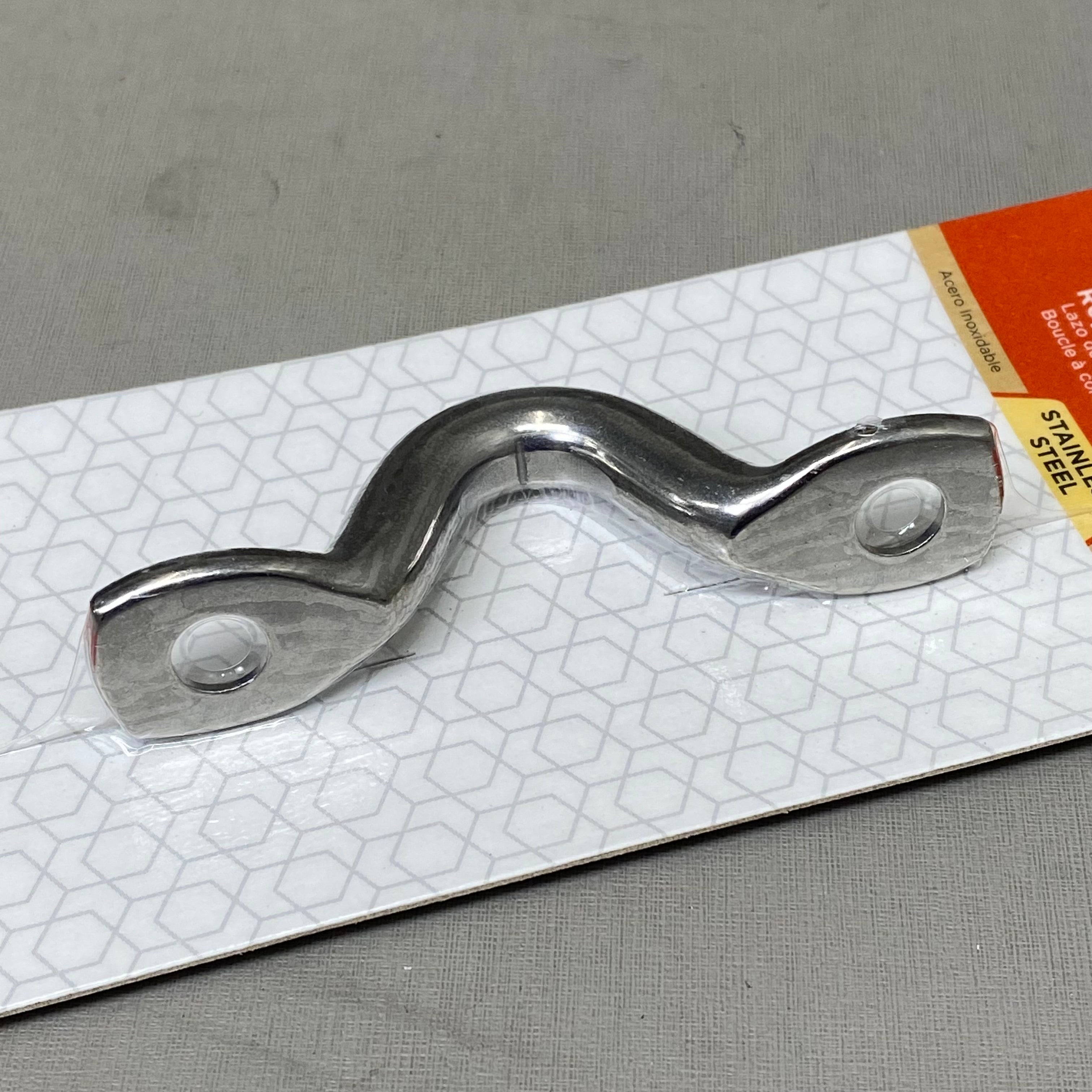NATIONAL HARDWARE (5 Pack) Rope Loop Stainless Steel 3/4"x2-1/4" Grey N100-363
