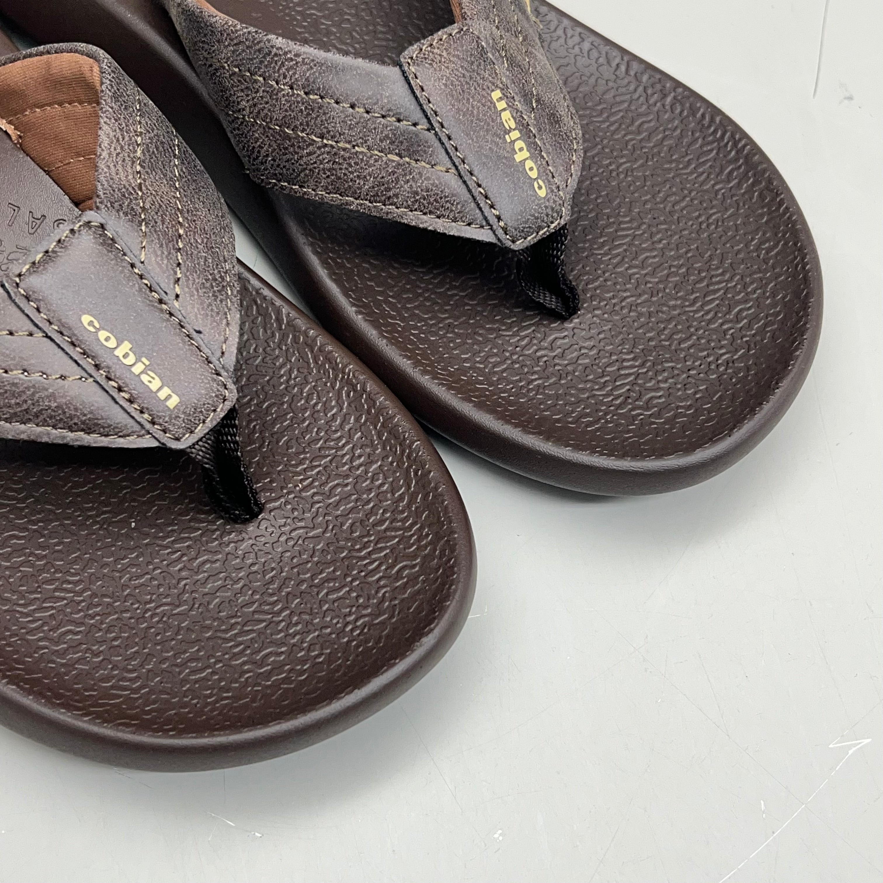 COBIAN Kandui Synthetic Leather Strap Men's Sz 11, EU 44 Chocolate KAN25-2011-11