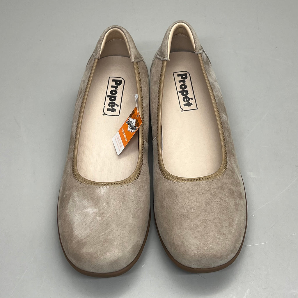 PROPET Yara Slip-On Orthotic Comfort Women's Sz 8 M(B) Natural Buff Suede WCX004L