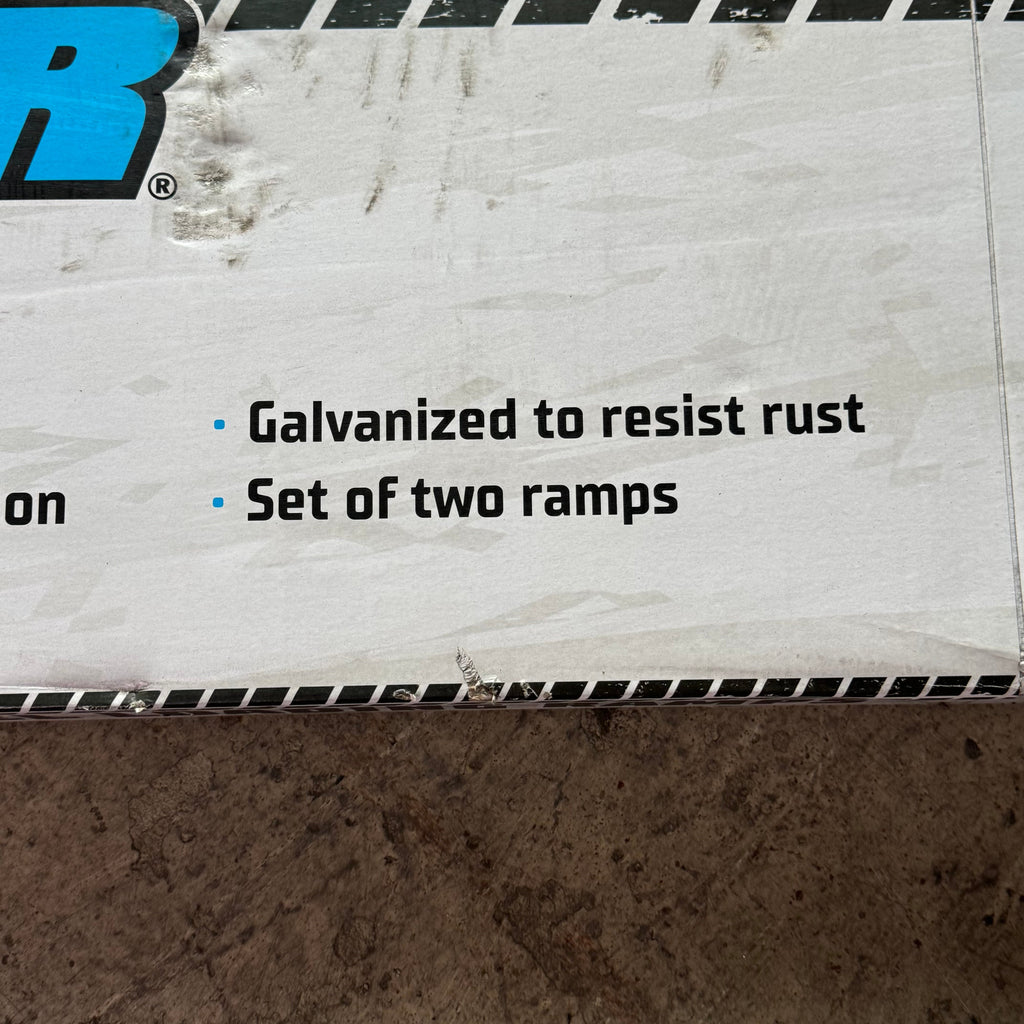 HAULMASTER (2 Pcs) Steel Loading Ramps, Capacity 1000Lbs Sz 10" x 84" 60397