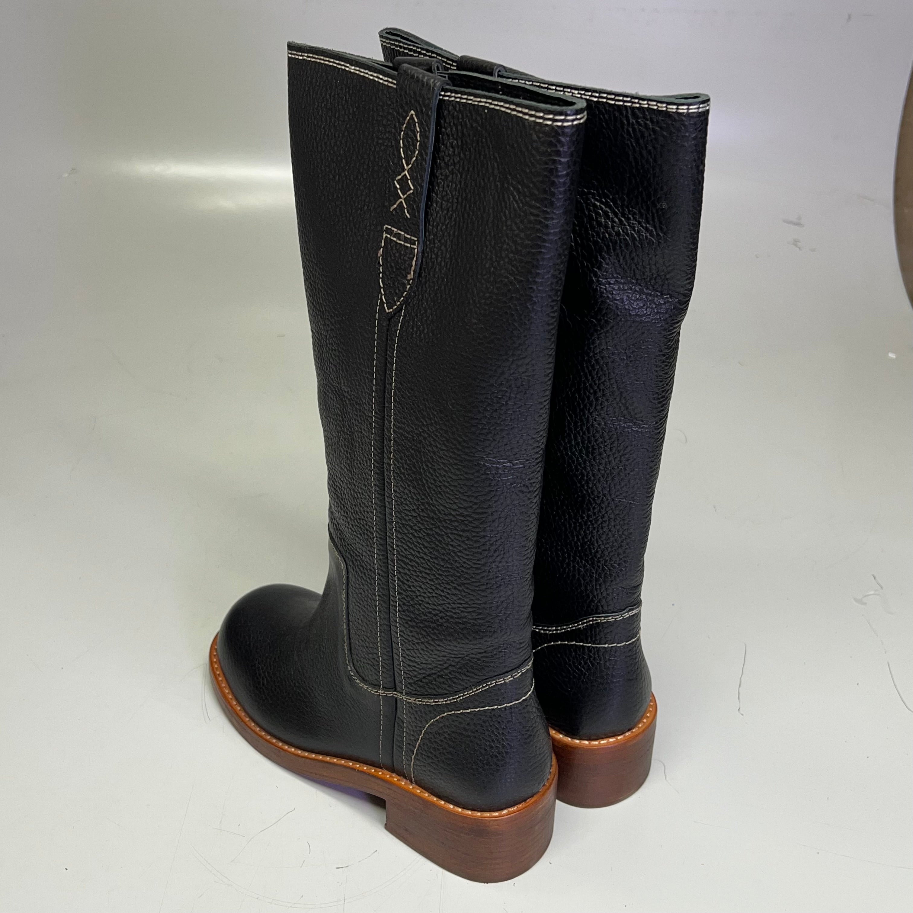 FREE PEOPLE Blaze Pull On Boot Women's Sz 6 Victorian Black Leather 88905880