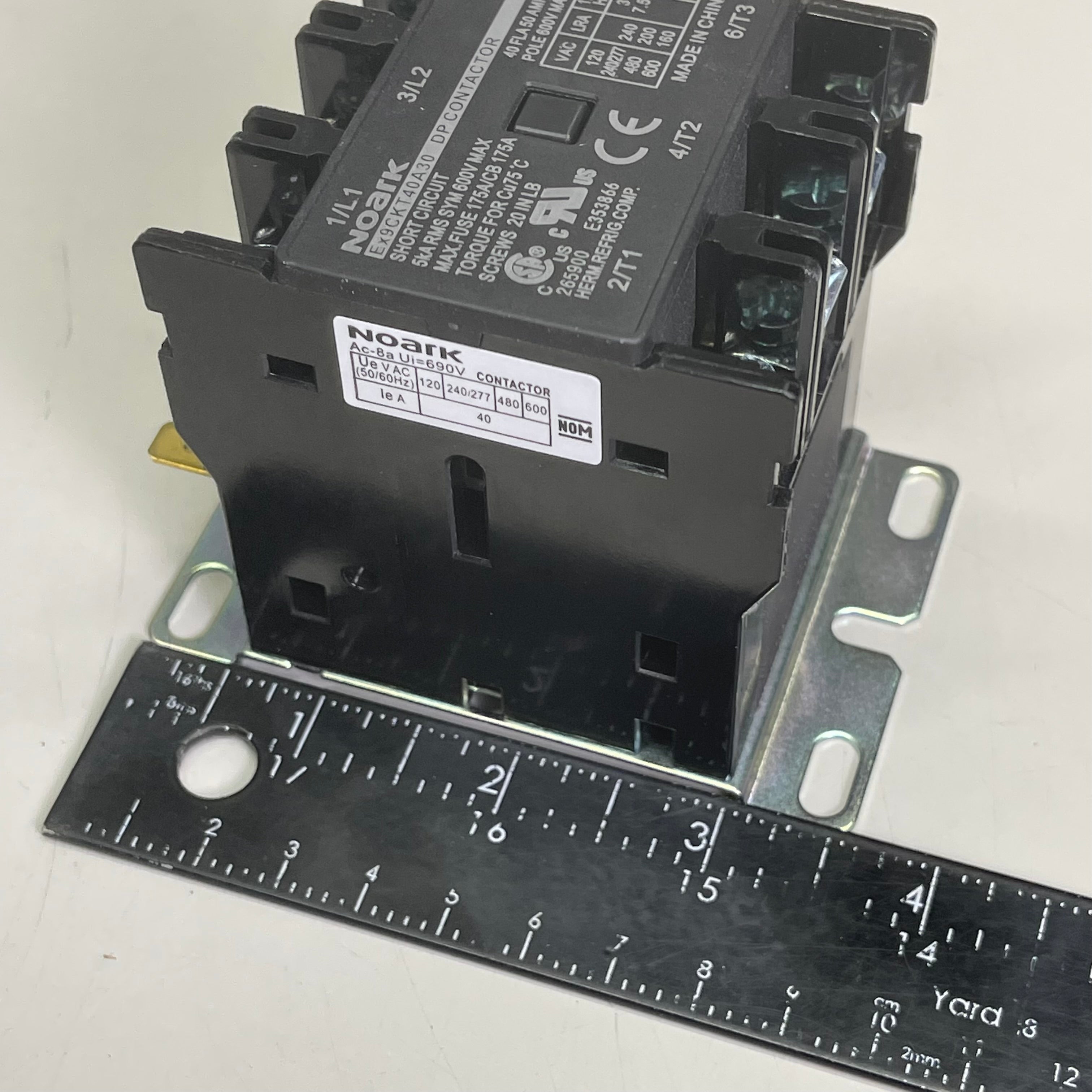 NOARK Definite Purpose Contactor  40A 208-240V 3-Pole Ex9CKT40A30XU7
