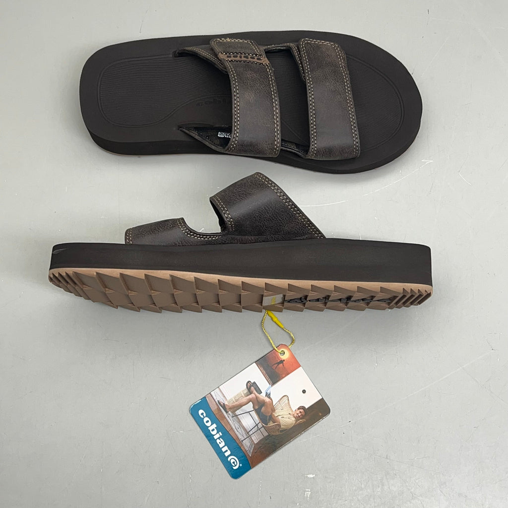 COBIAN Trestles Trek Slide EVA Top Sole Men's Sz 11, 44 Eu Chocolate TTS24-201-11