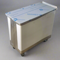 BAXTER Mobile Ingredient Bin 1 Comp. 15"Wx30"Dx27"H Stainless INGBIN-1CMPT4