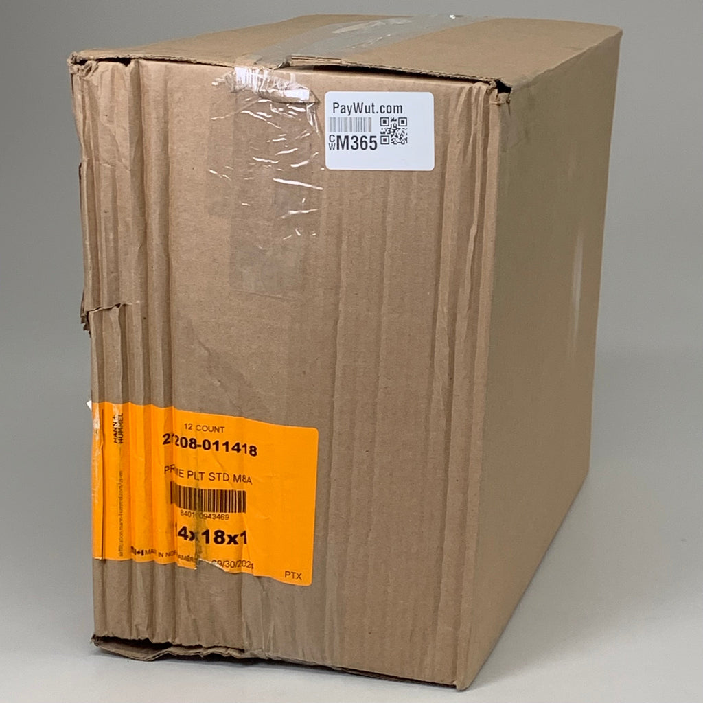MANN+HUMMEL (12 PACK) Prime PLT STD M8A HVAC Furnace Air Filters 14x18x1 As-is