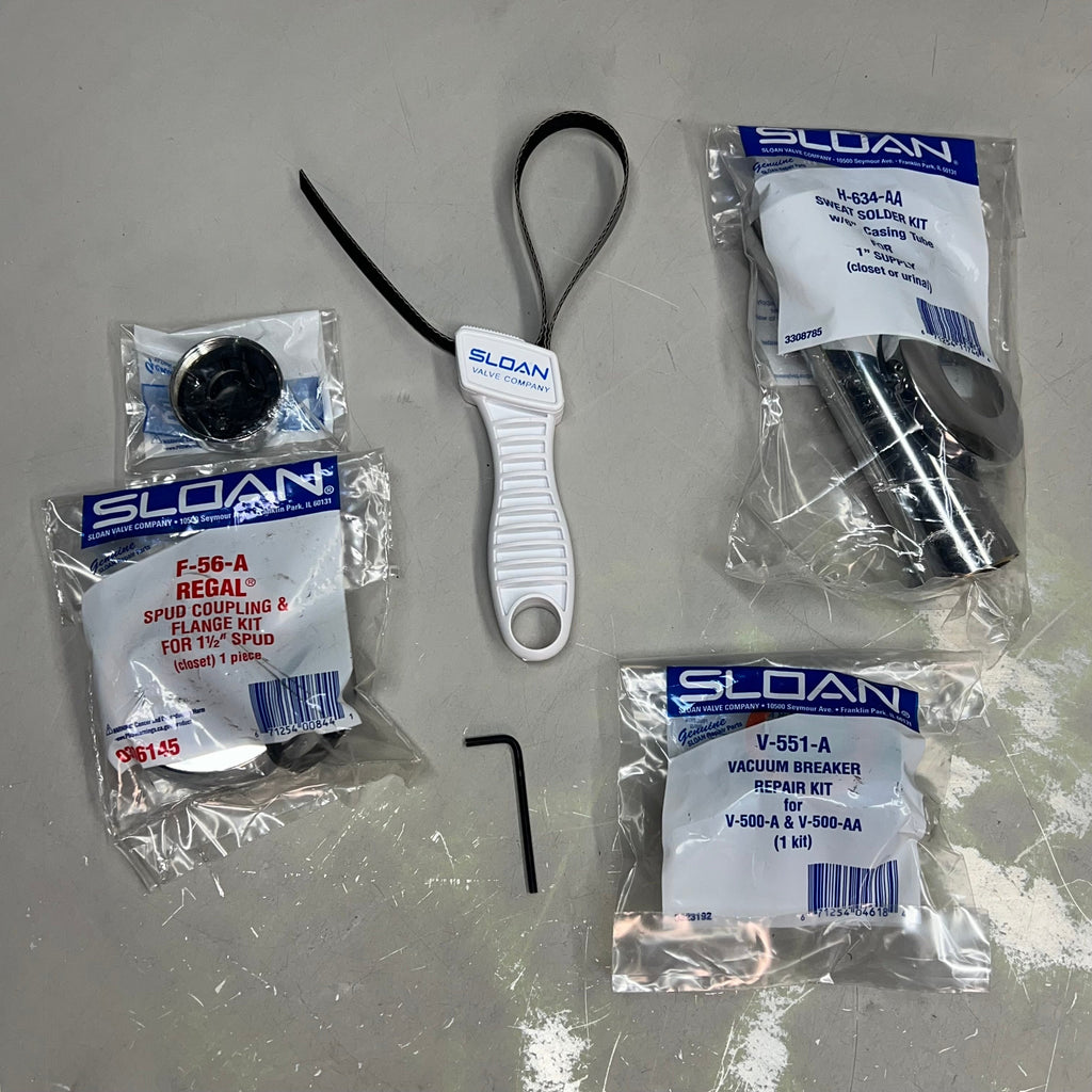 SLOAN OPTIMA PLUS Battery Powered Sensor Activated Flushometer Chrome 8111-1.28