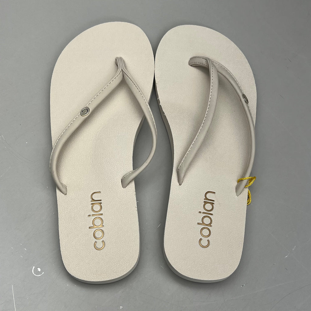 COBIAN Nia's Bounce Synthetic Leather Sandals Women's Sz 10, EU 41 Cream NIA25-110-10