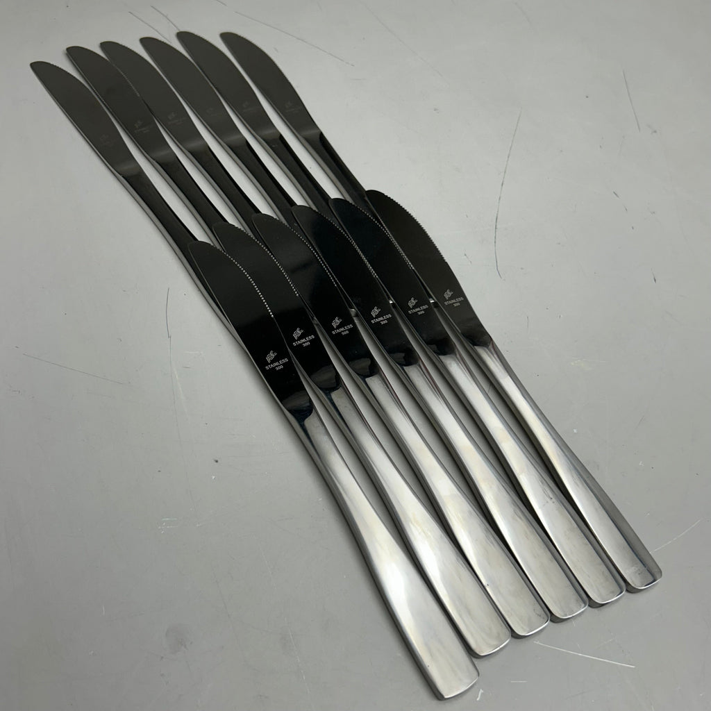 ABC (12 Pack) Stainless Steel Norfolk Stamped Dinner Knife 8.5" NOR-08 (New Other-Distressed Packaging)