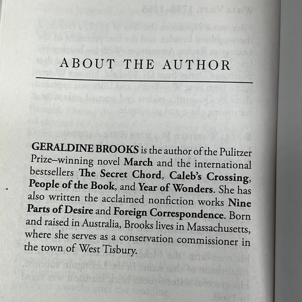 HORSE Animal Fiction Novel By Geraldine Brooks Paper Back Book Large Print