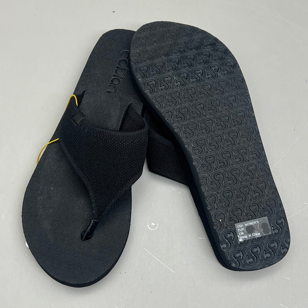 COBIAN Bermuda Bounce Sporty Style EVA Outsole Women's Sz 8 Black BEB24-001-08