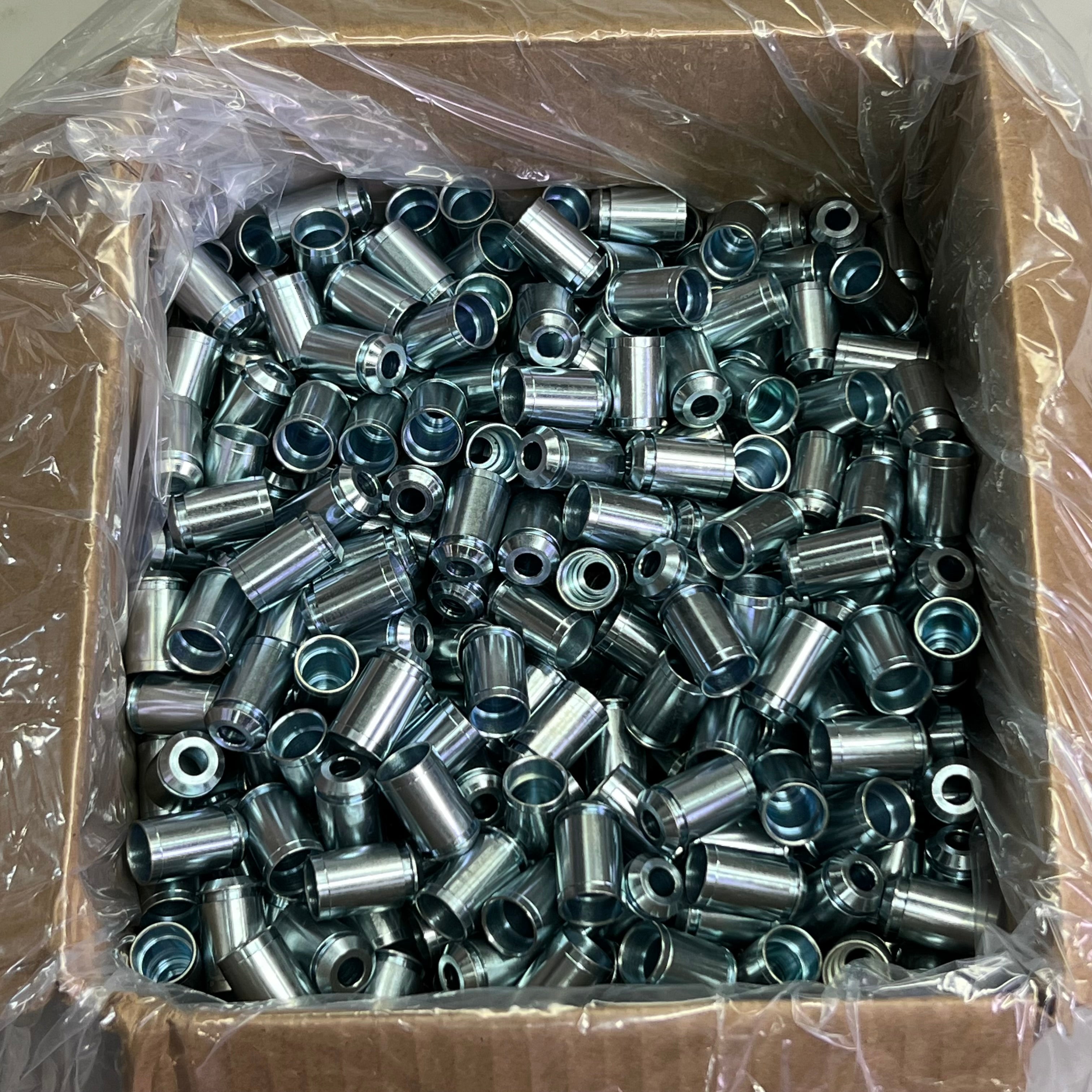1 Box of Metal Fasteners Approx 1" L, Silver