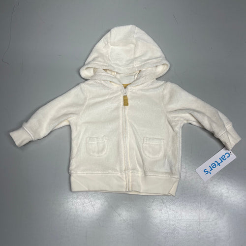 CARTERS (SET OF 3) Soft Duck Little Cardigan Set Baby's Sz Newborn White/Orange