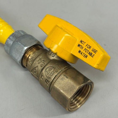 BRASSCRAFT Coated Gas Appliance Connector 1/2" OD X 24" CSSD4K-24