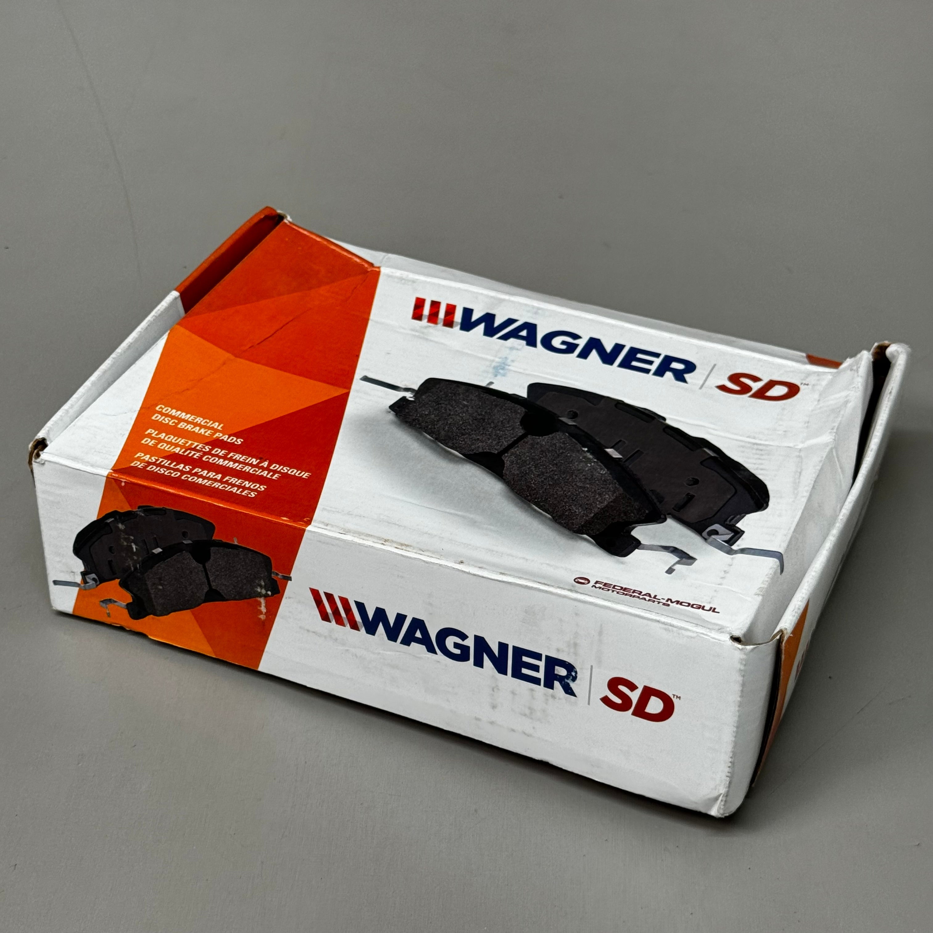 WAGNER SD SevereDuty Disc Brake Pad Set 8 1/2" x 2" Black SX989