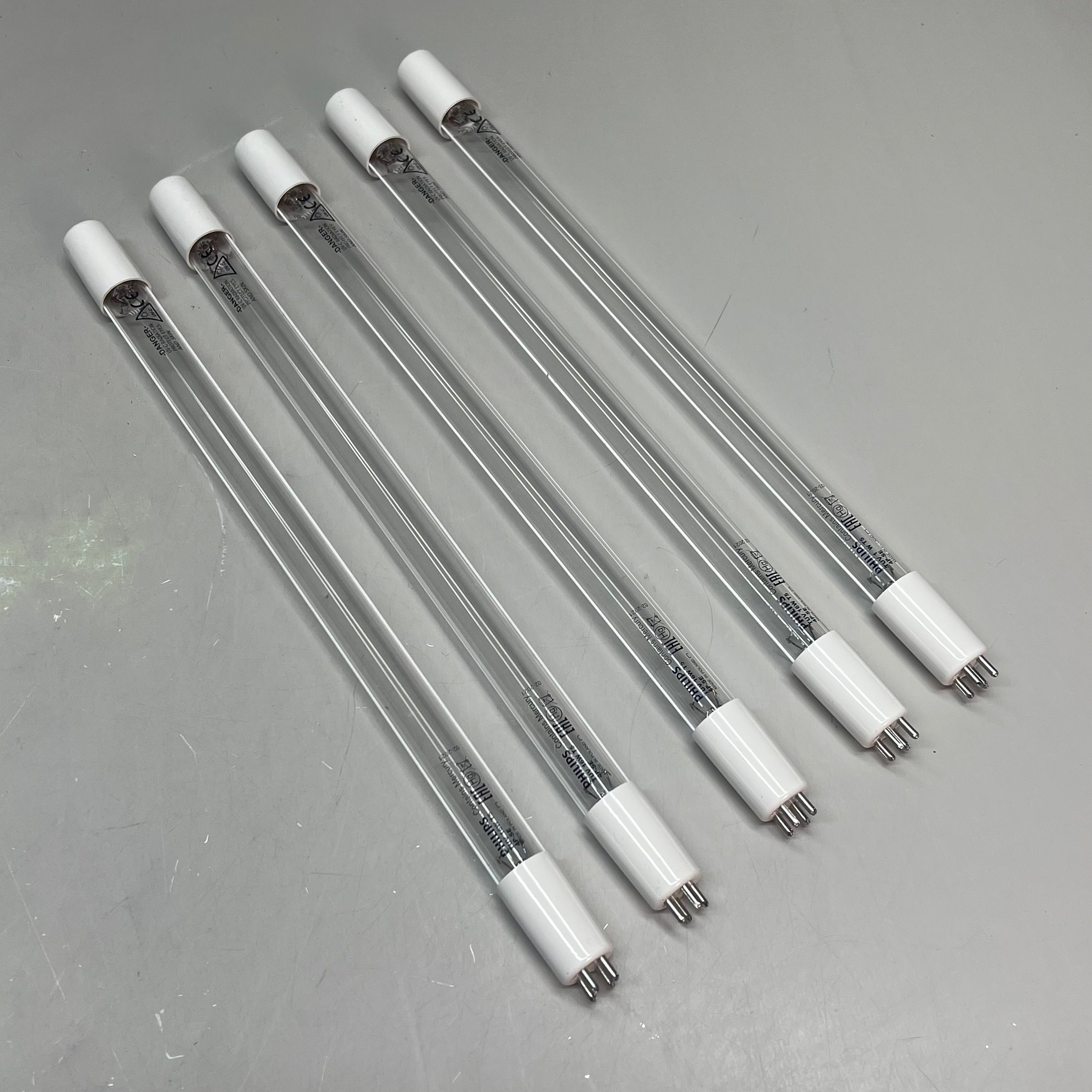 PHILIPS (5 PACK) Germicidal Florescent Tube Light 13" 16 W TUV 16W T5 4P-SE