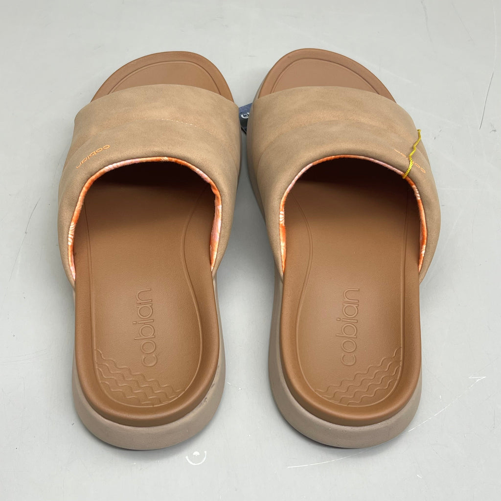 COBIAN Tolula Slide Enhanced Cushion Suede Strap Women's Sz 9 Tan TOL24-230-09