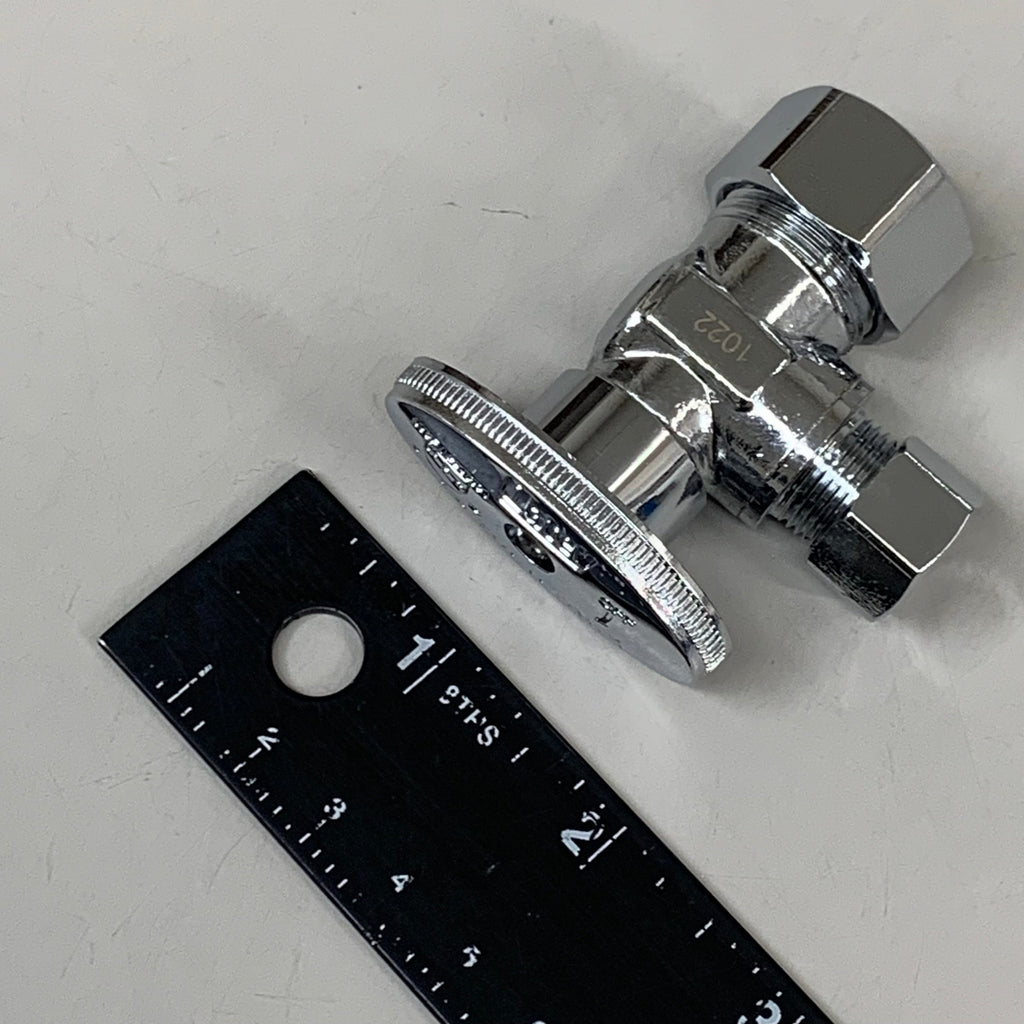OATEY (2 PACK) Quarter Turn Angle Valve 1/2 NOM Copper 5/8 X 3/8 4701PCLF