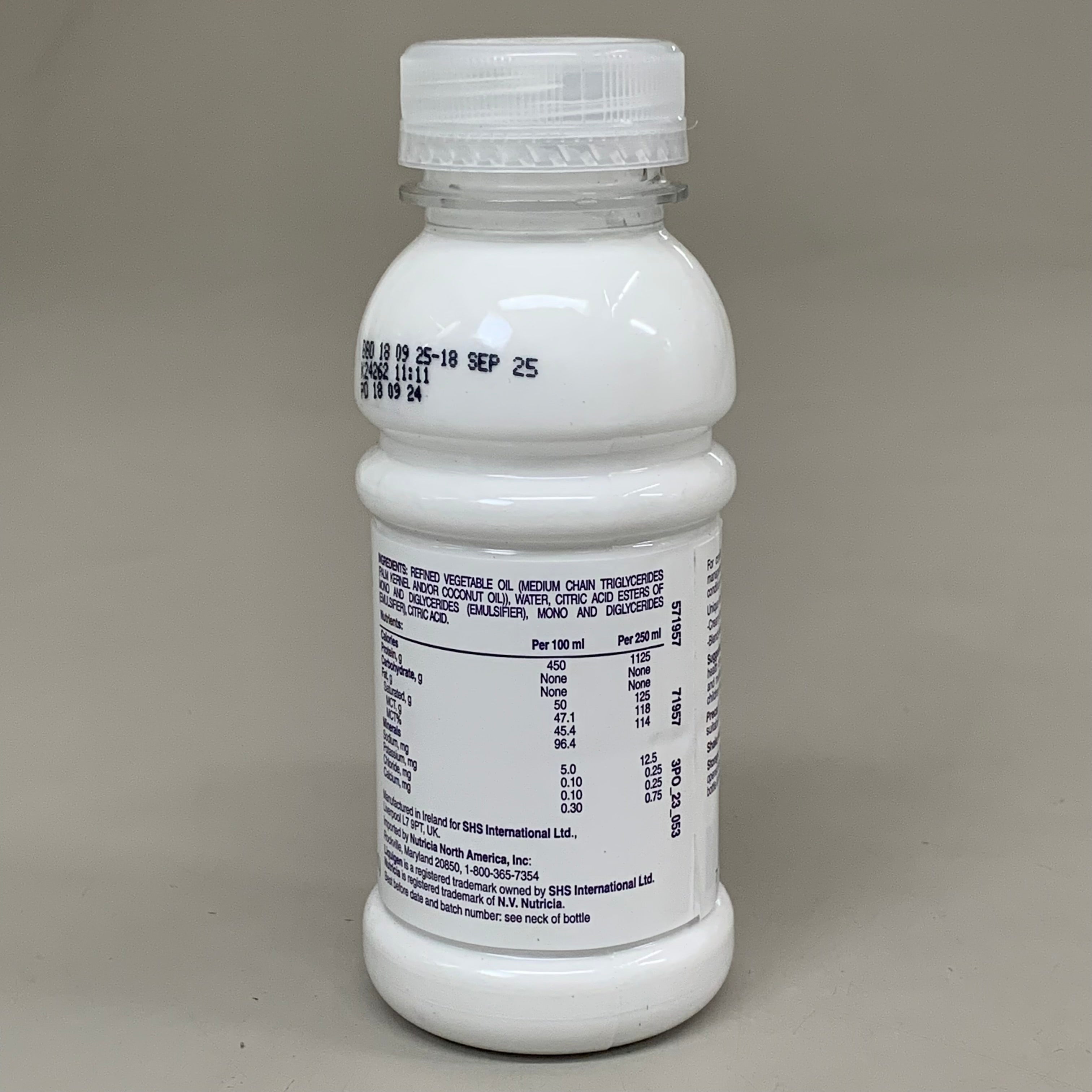 NUTRICIA Liquigen Emulsified MCT Oil High Energy Medium Chain BB 09/25 8.5 fl oz