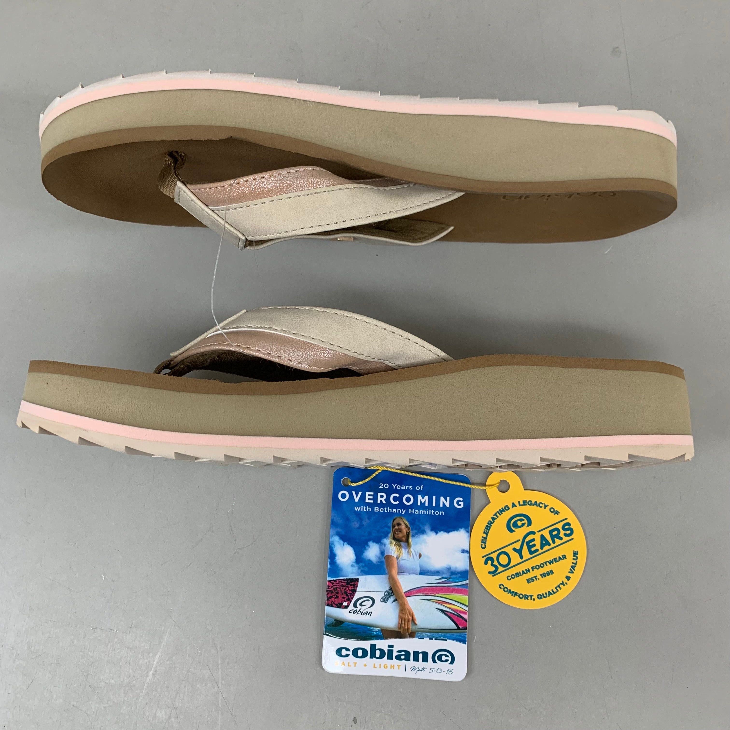 COBIAN Reya Rise Sandal's Women's Sz 8, EU 38.5 Rose REY22-630-08
