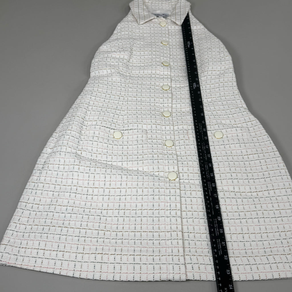VERONICA BEARD Women's Sleeveless Roxanne Dress Sz-10 Ivory Multi 2406TW6521059