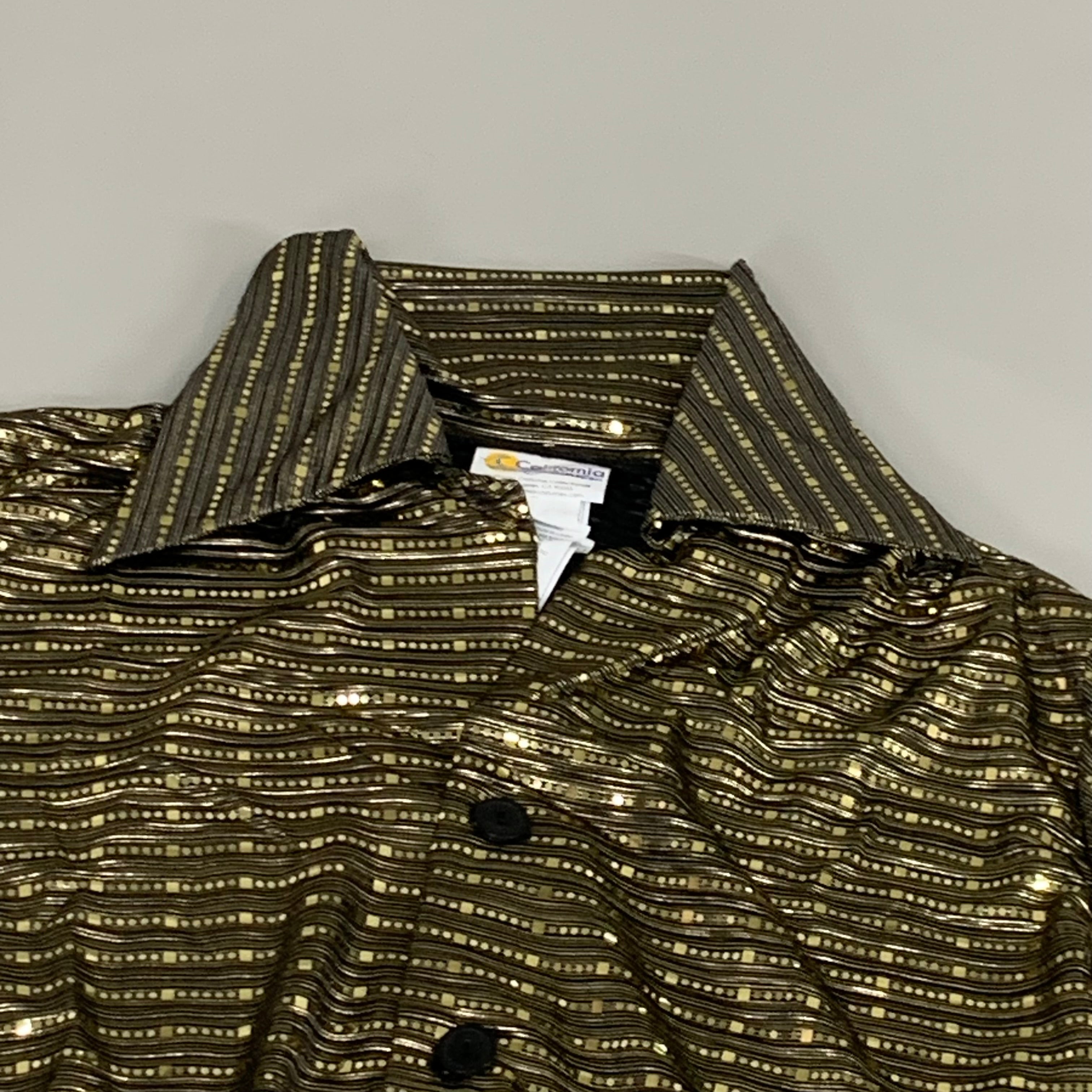CALIFORNIA COSTUMES Men's 70's Disco Guy Sz-XL (44-46) Gold/Black 5121-141