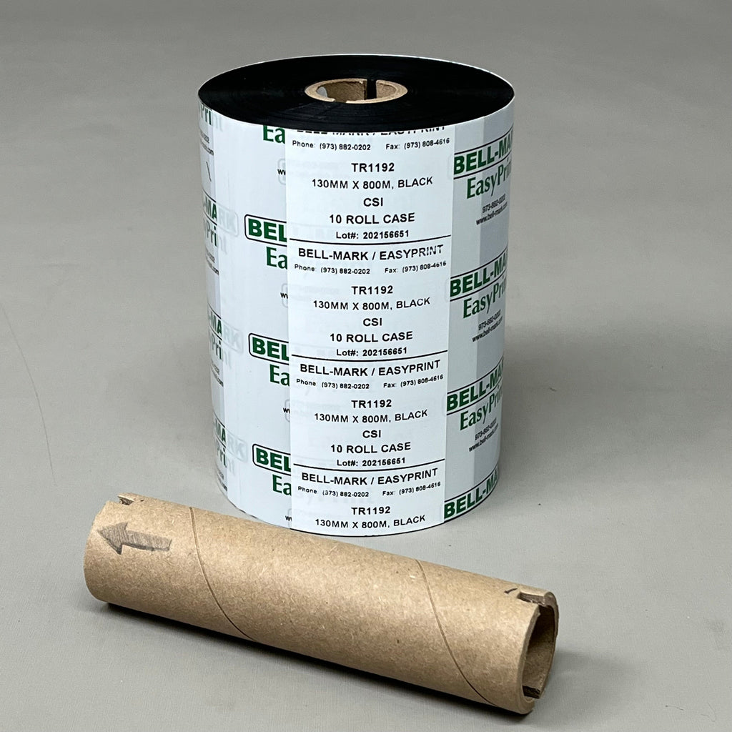 BELL-MARK (10 PACK) Easy Printing for Packaging 130MM X 800M Black TR1192