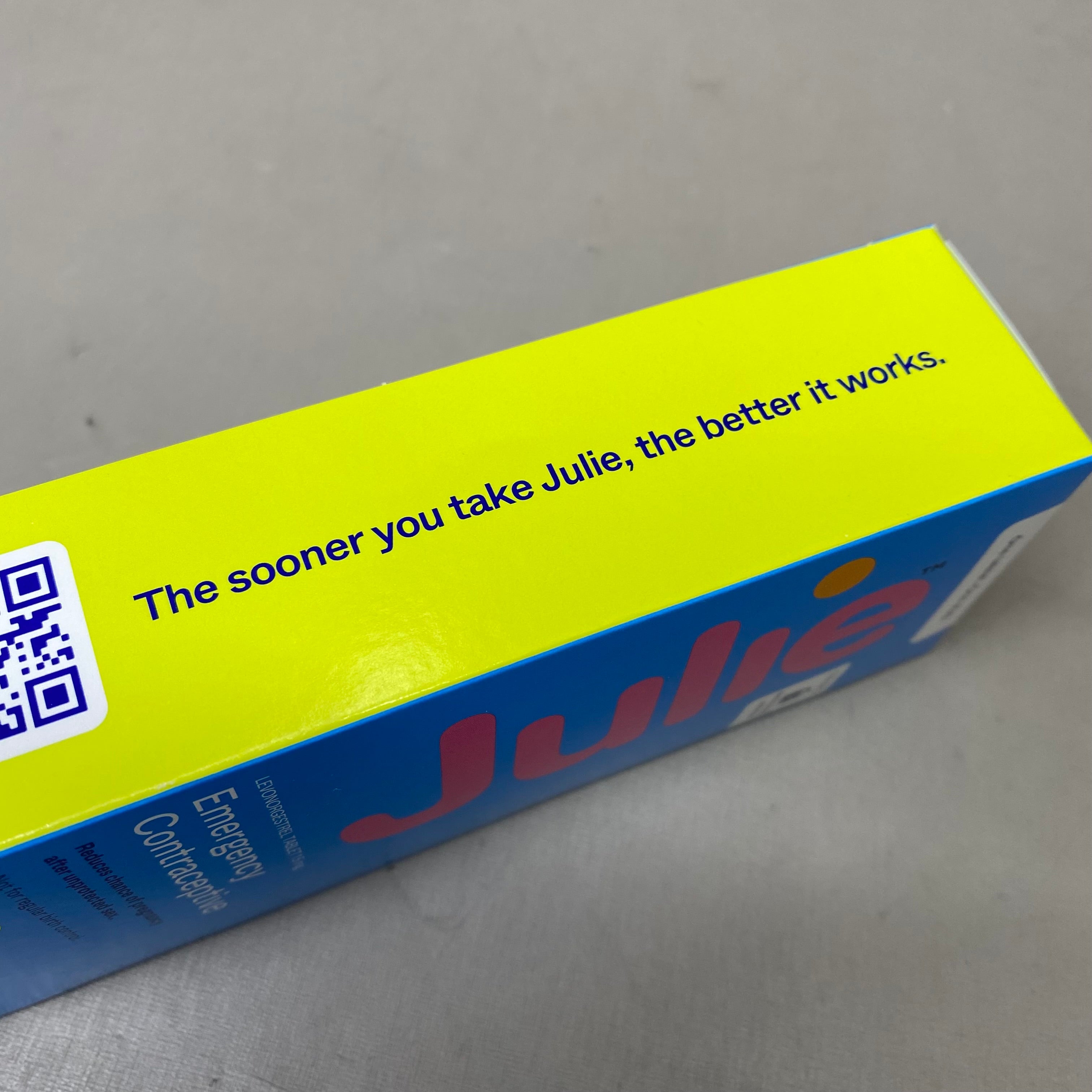 JULIE (62 Pack) Emergency Contraceptive Levonorgestrel Tablets 1.5 mg BB 10/25