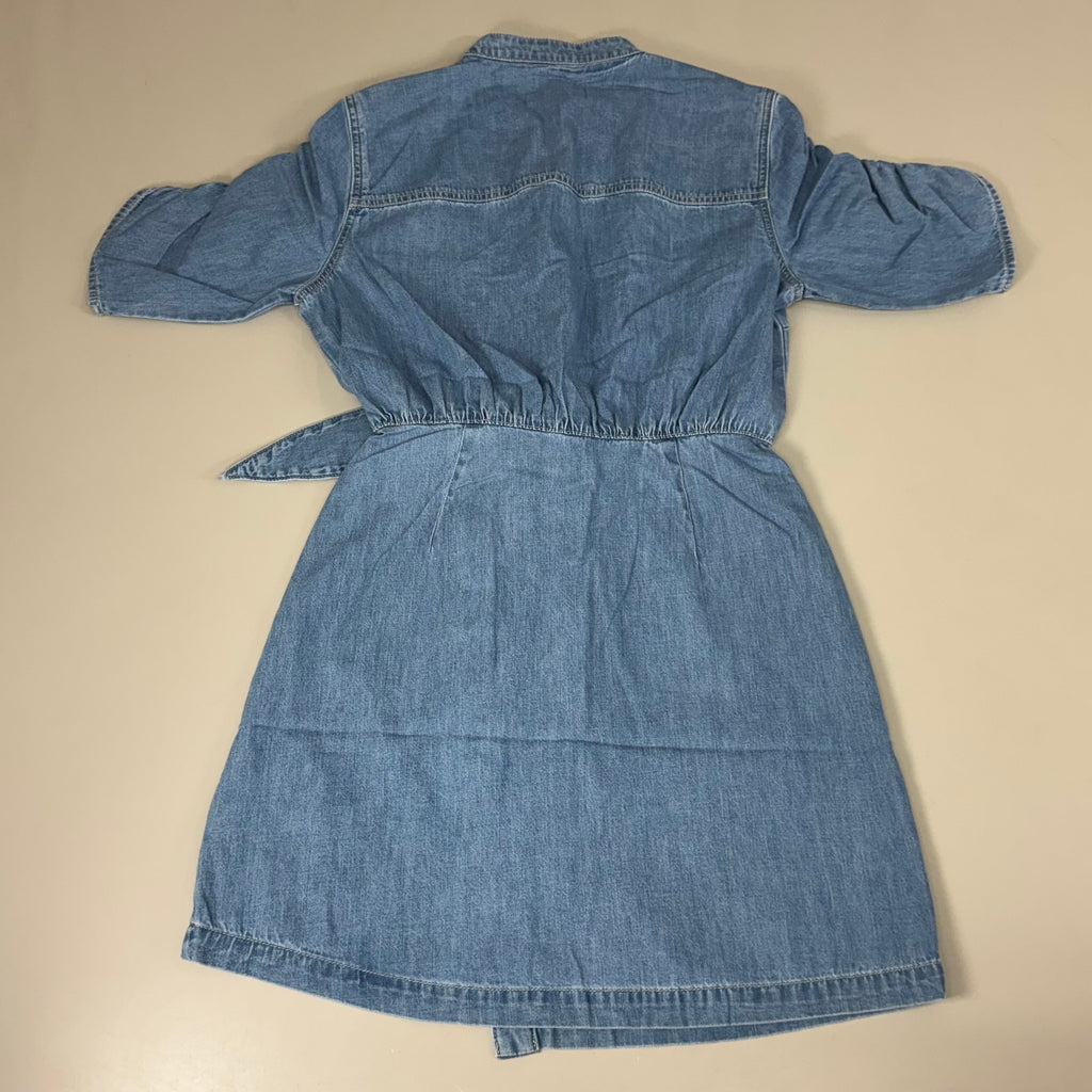VERONICA BEARD Jeans Women's Dunn Mini Dress Sz-8 Iceberg J24067101286IC
