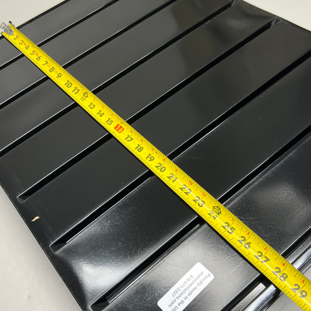 Ice Cream Shelf Liner (25 Pack) P/N 4565 Black 7-Channel Pint Trays