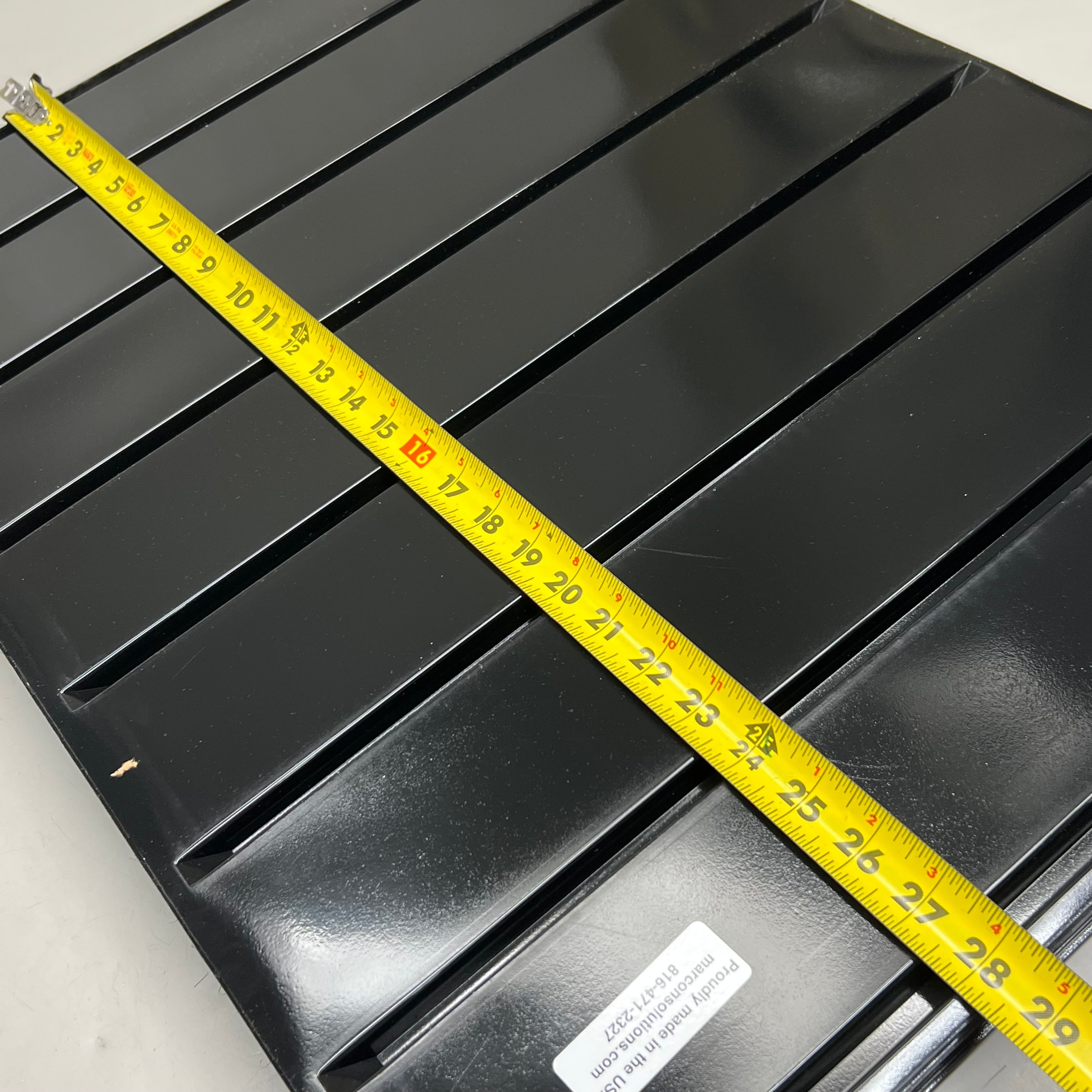 Ice Cream Shelf Liner (25 Pack) P/N 4565 Black 7-Channel Pint Trays