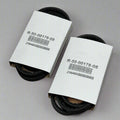 (2 PACK) Cogged V-Belt Sz 7.5" L x 5" W, Black R-50-00178-08