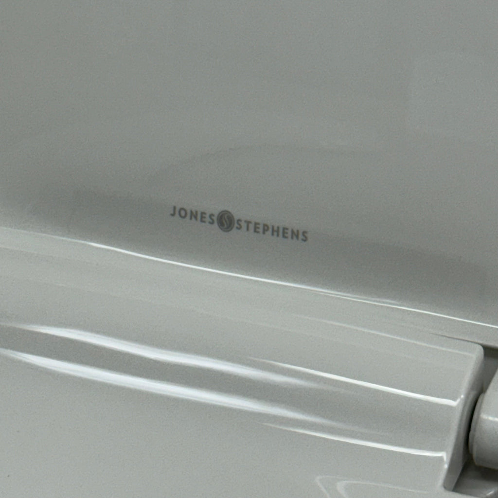 JONES STEPHENS Slow Close Premium Plastic Toilet Seat 16 1/2" White C1606OS00