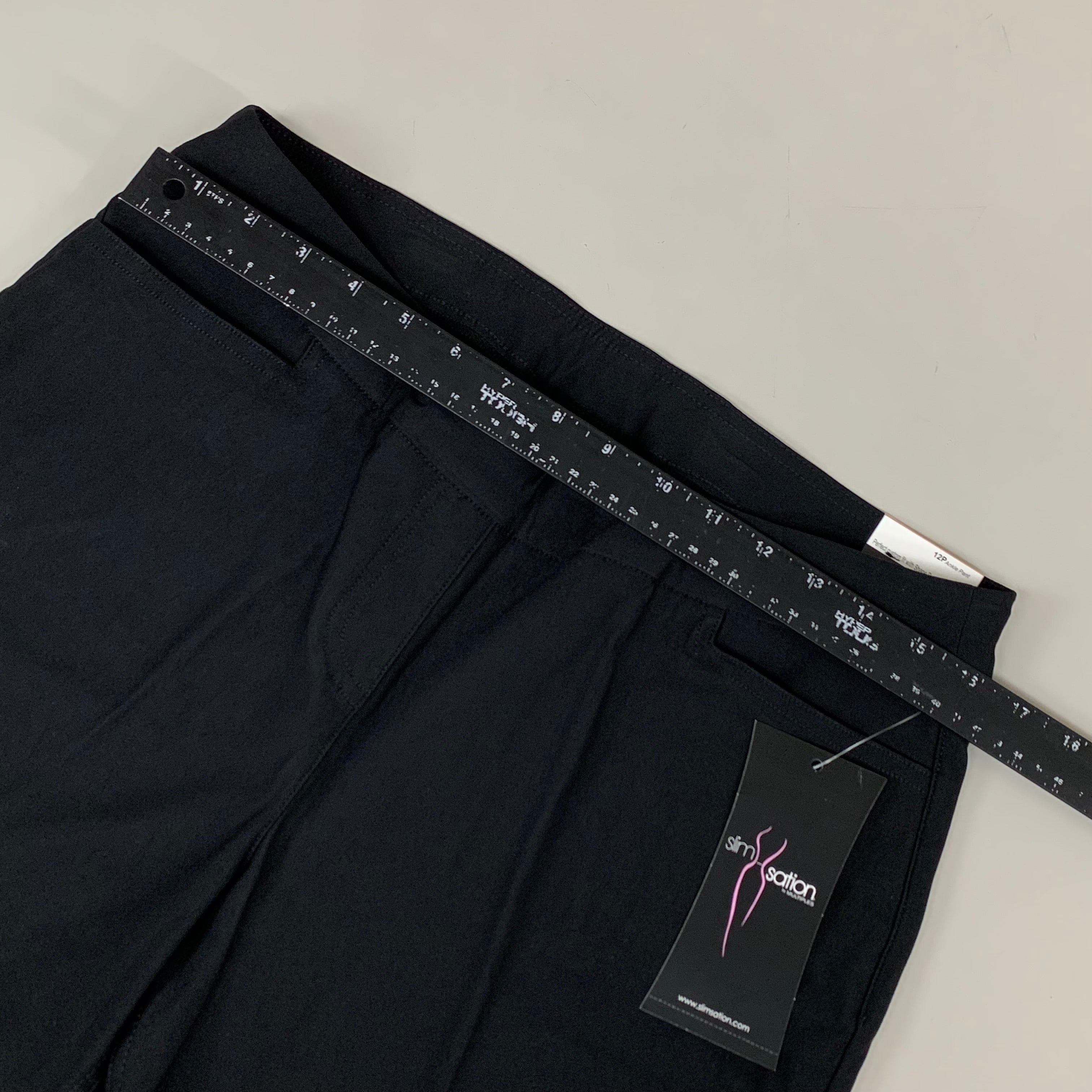 MULTIPLES Ankle Pants Petite Women's Sz 12P Black