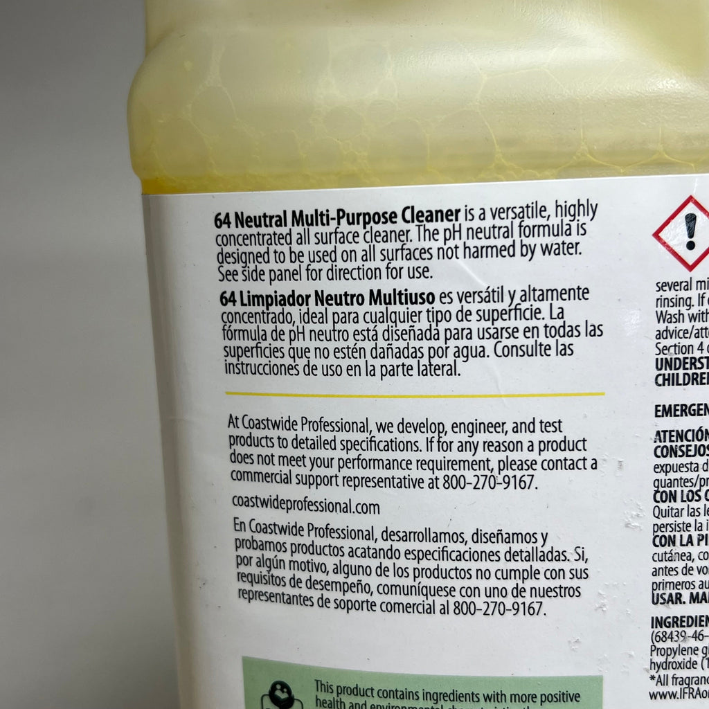 COASTWIDE (2 Pack) All Purpose Neutral Cleaner 6.5L Yellow