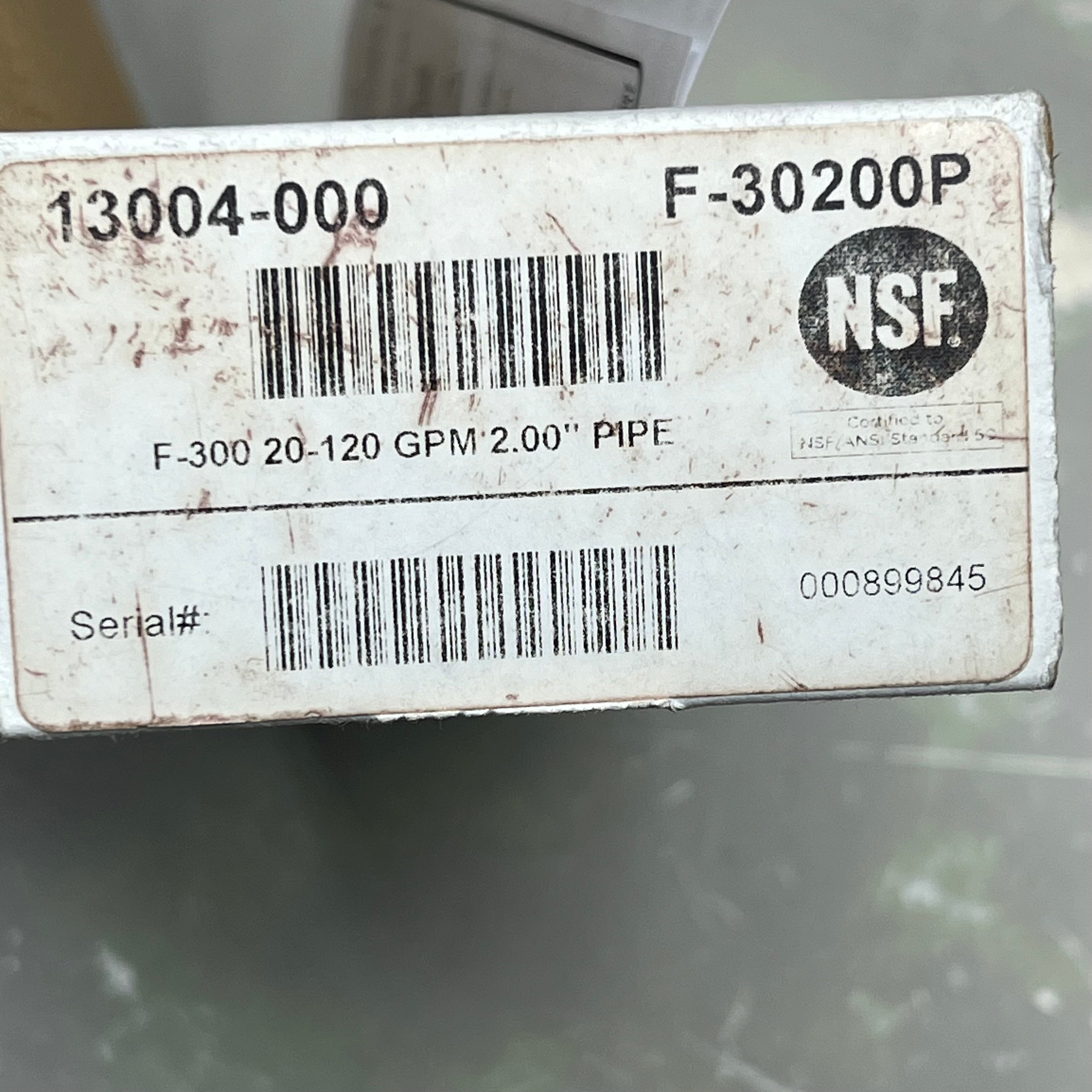 BLUE-WHITE Acrylic Flow Meter Stainless Steel Float Material 2.00" F302200P