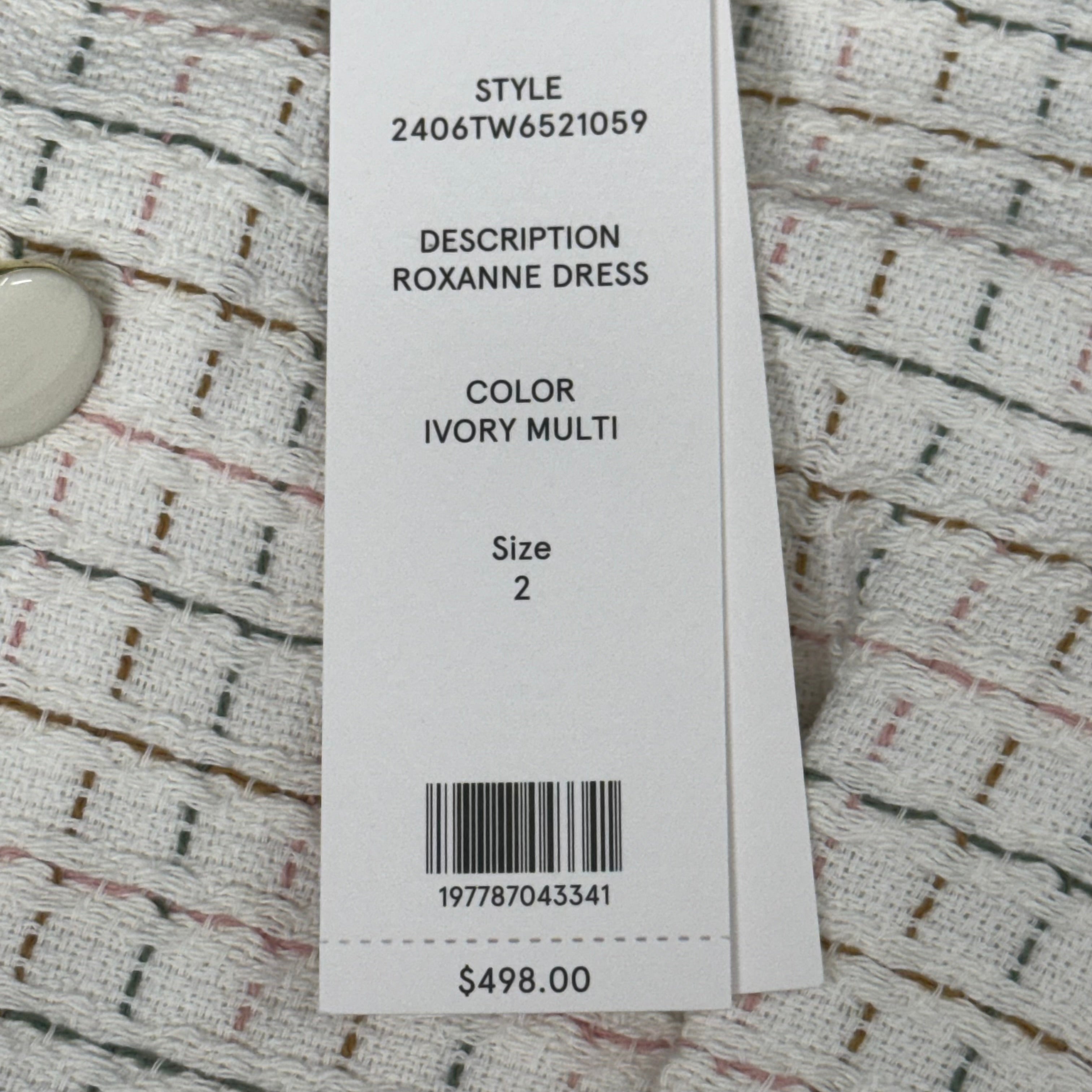VERONICA BEARD Women's Sleeveless Roxanne Dress Sz-2 Ivory Multi 2406TW6521059