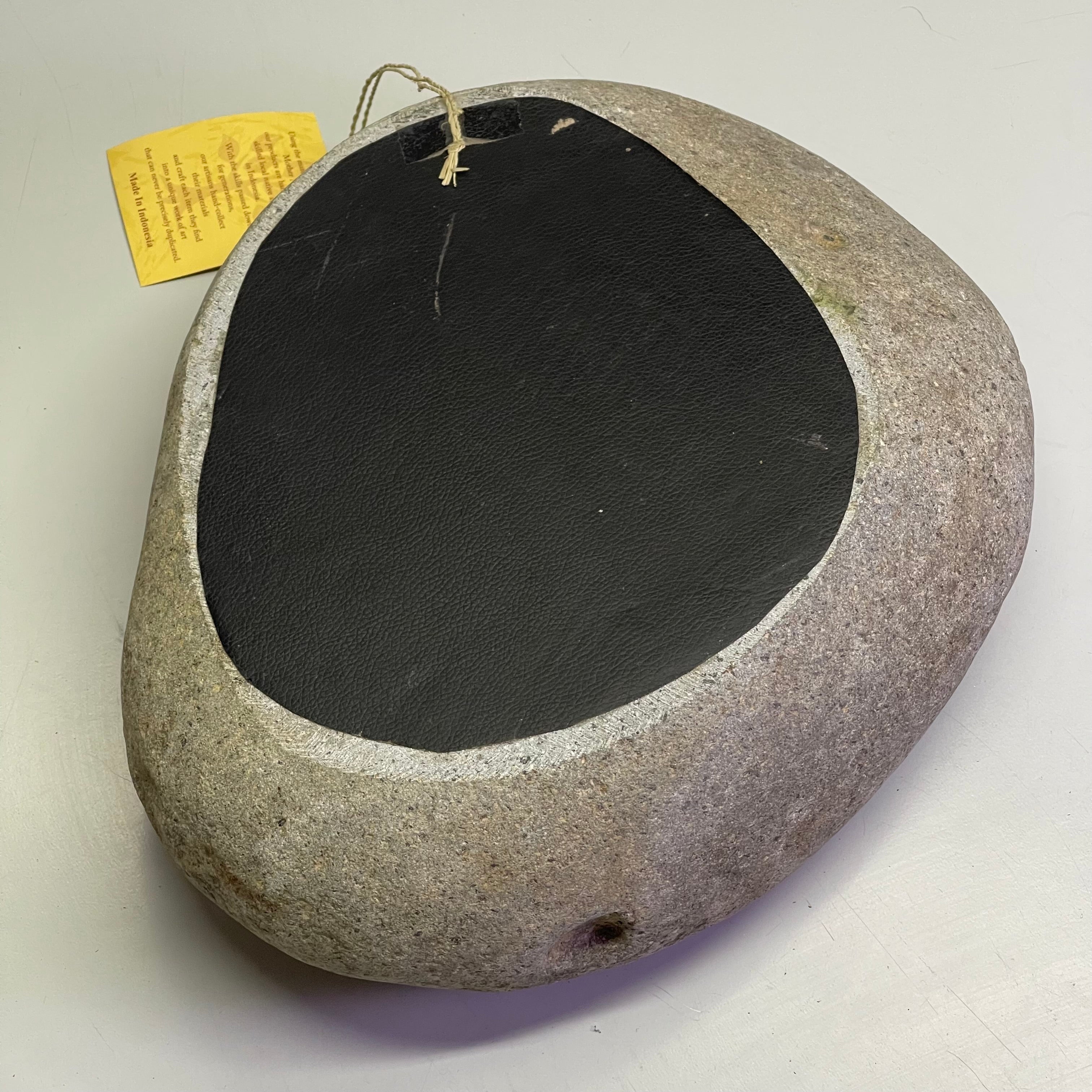 HABINI River Stone Bowl 15"x11.5"x5" Grey