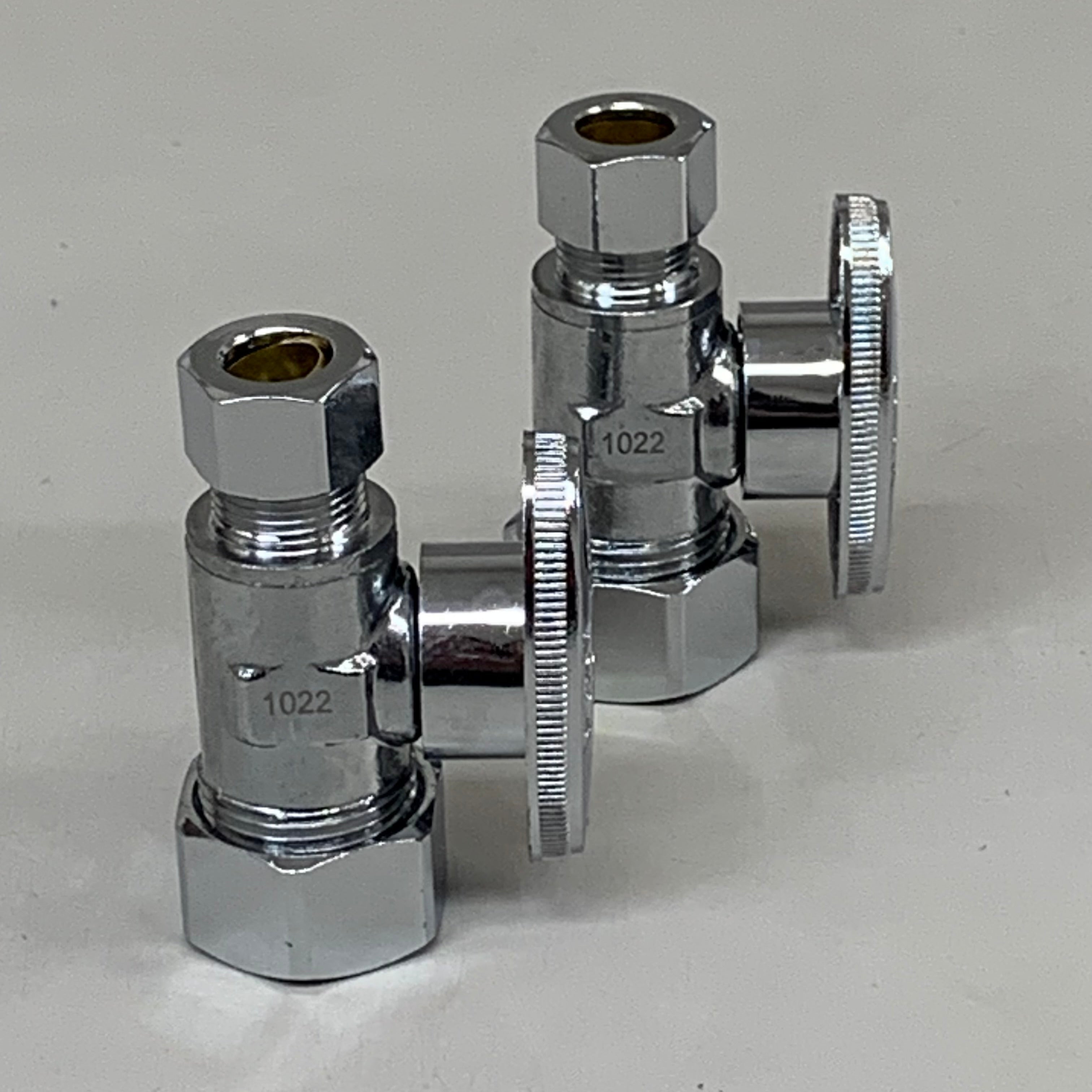 OATEY (2 PACK) Quarter Turn Straight Valve 1/2 NOM Copper 5/8 X 3/8 4755PCLF