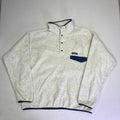 PATAGONIA Lightweight Synchilla Snap-T Pull Over Men's XL Off White/Navy (Used)