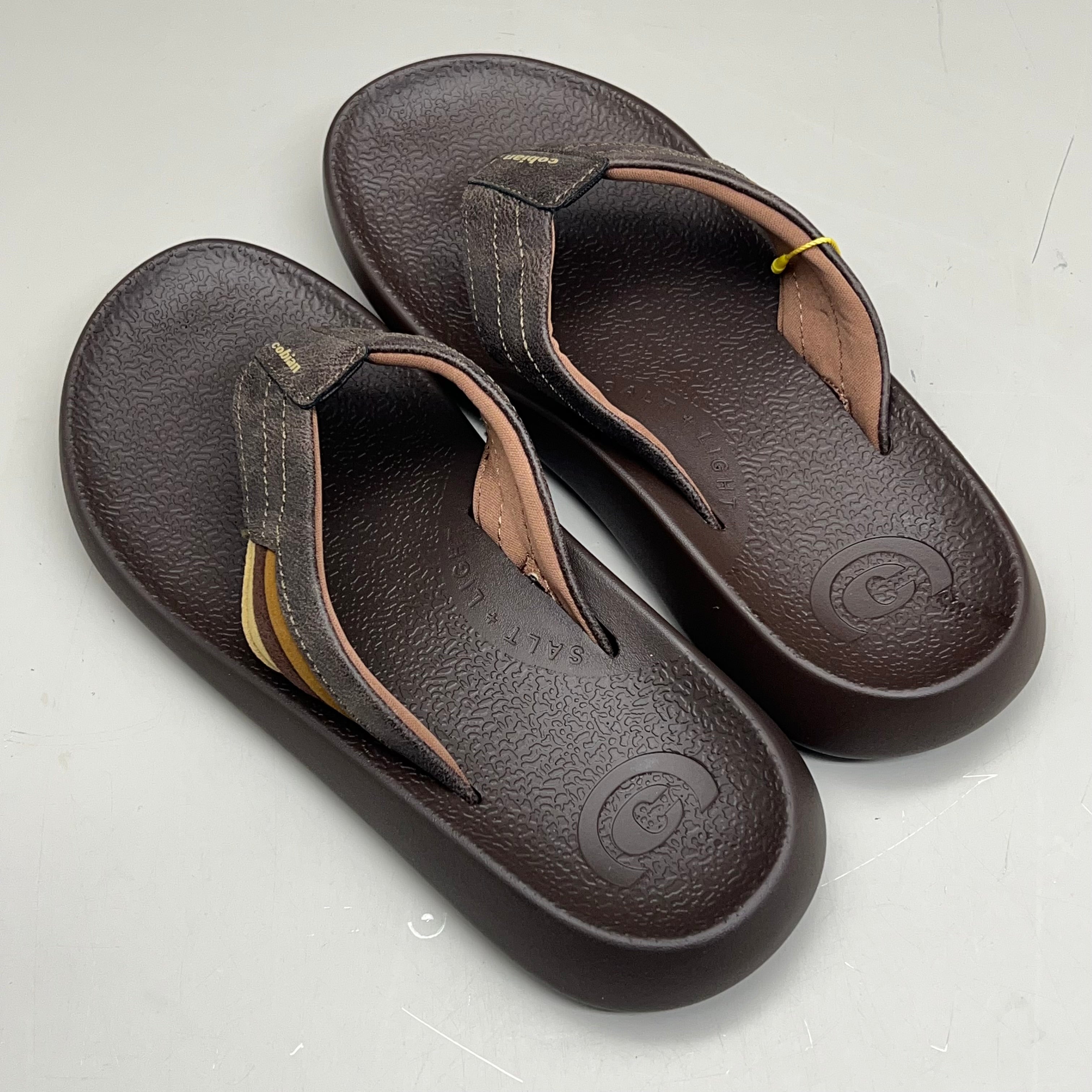 COBIAN Kandui Synthetic Leather Strap Men's Sz 8, EU 40 Chocolate KAN25-2011-8