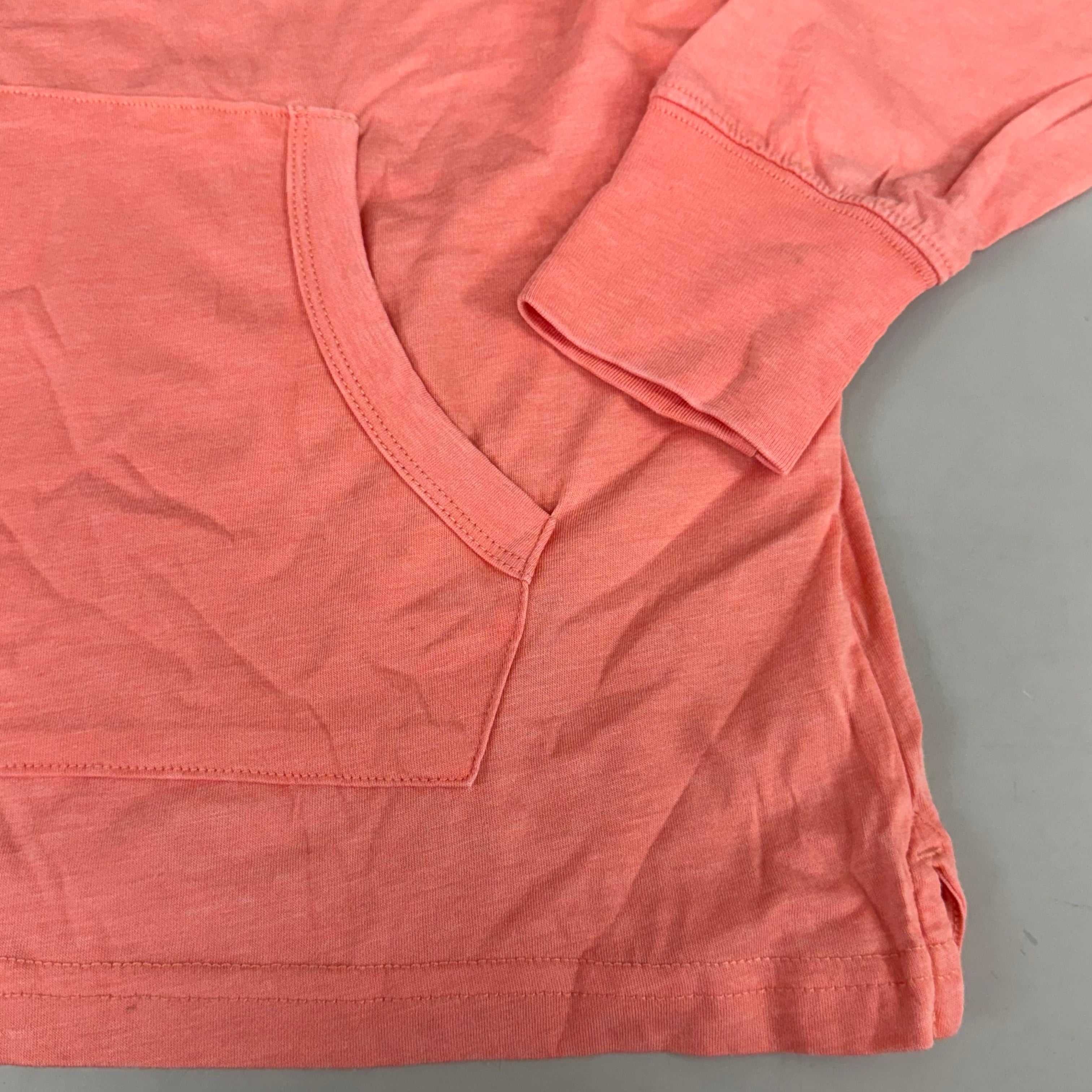 US APPAREL Vintage Jersey Pullover Hoodie Small Coral MJP1036