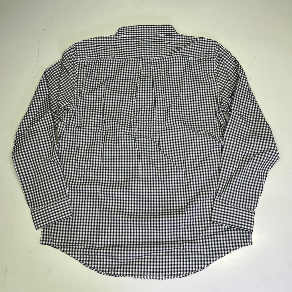 DOCKERS Signature Stain Defender Button Up Shirt Men's Sz S Navy Blue A42520010