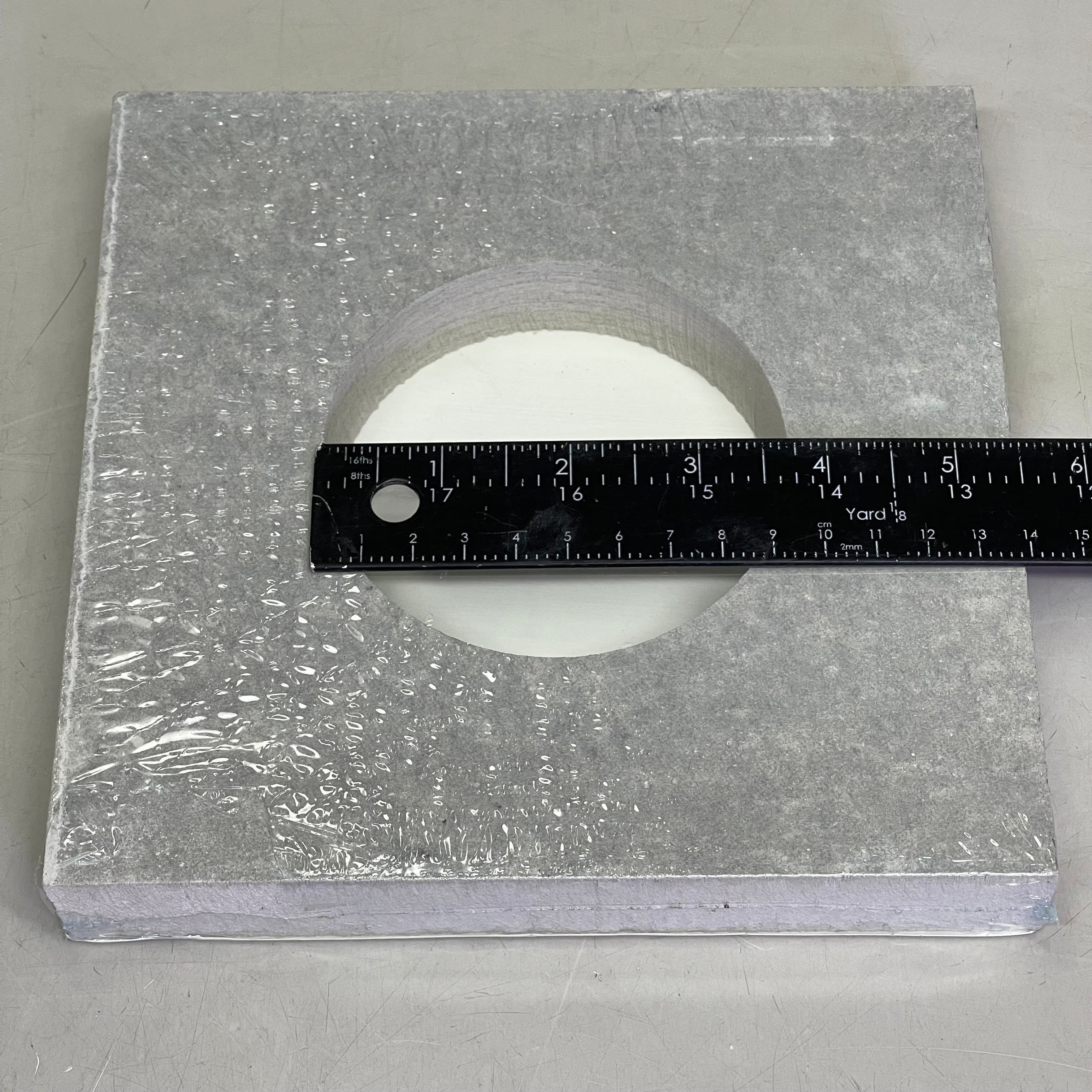 PORTLANDPRODUCTS (10 PACK) Primed Smooth Small Light Block O/D 7.25" x 7.25" x I/D 3-5/8" Grey PPS231LBS