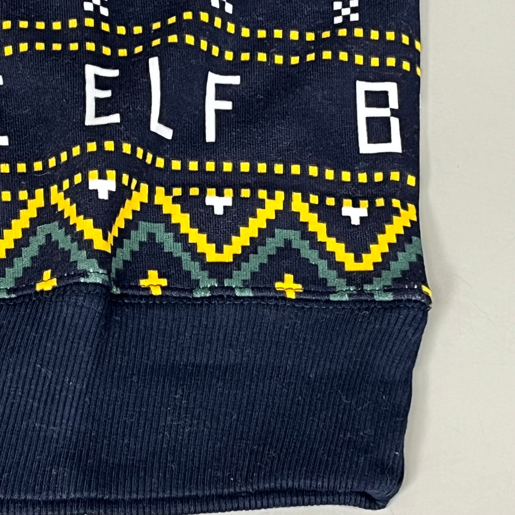 OLD NAVY Men's Christmas Holiday Buddy the Elf Crewneck Sweatshirt Sz
 XL Navy/Green 572579-00-1