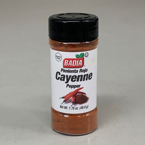 BADIA (7 PACK) Pepper Ground Cayenne Gluten Free Kosher 1.75 oz BB 10/29