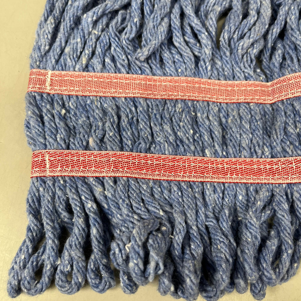 BOARDWALK (12 PACK) Spr Loop Wet Mop Head Cotton/Synthetic Large Blue