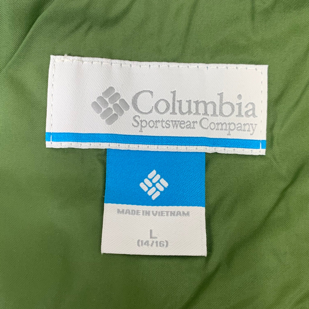 COLUMBIA Rain-Zilla Fleece Lined Jacket Unisex Youth Sz L Black Canteen RB3418-008