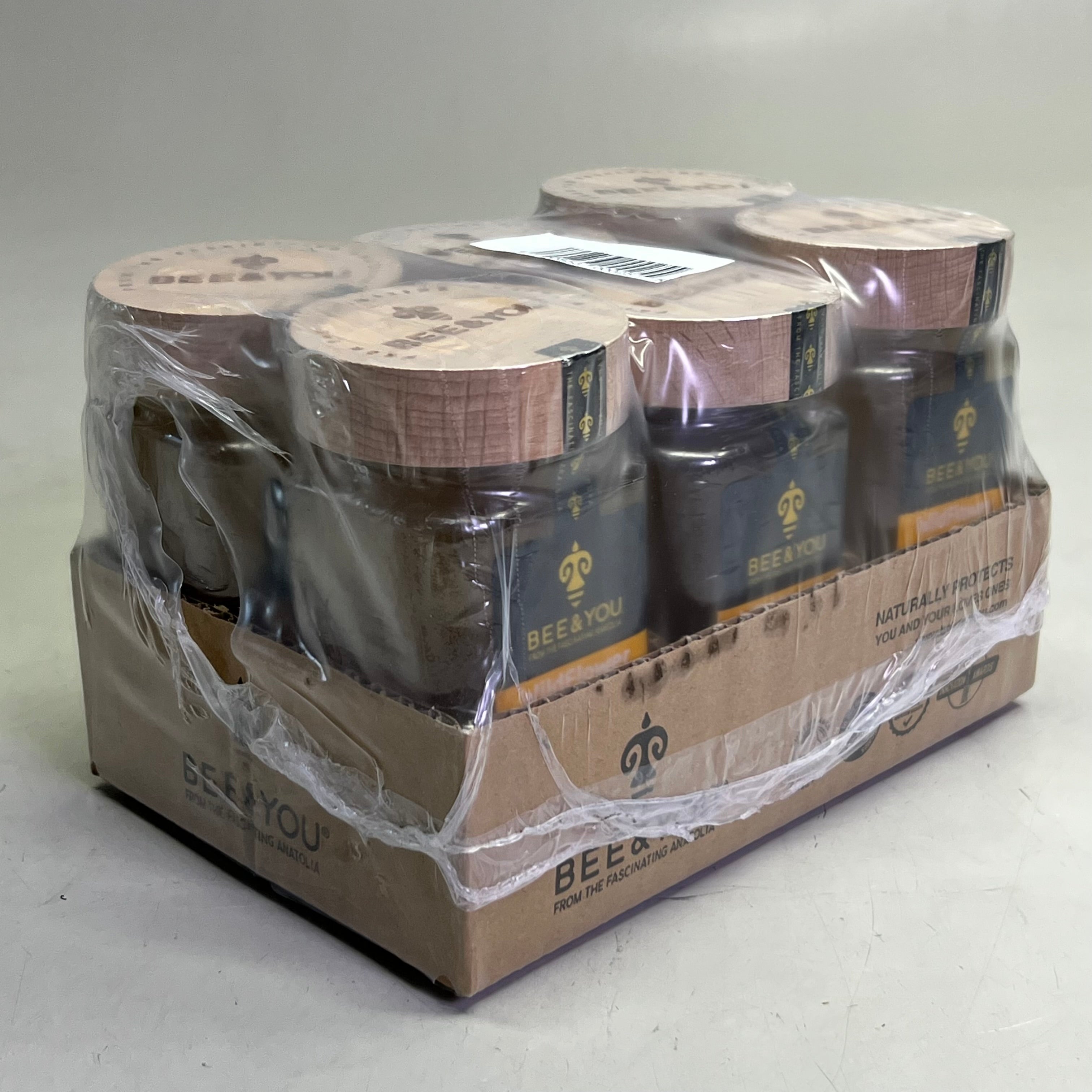 BEE & YOU (6 PACK) Wildflower Raw Honey 10.6 oz Brown BB 07/27