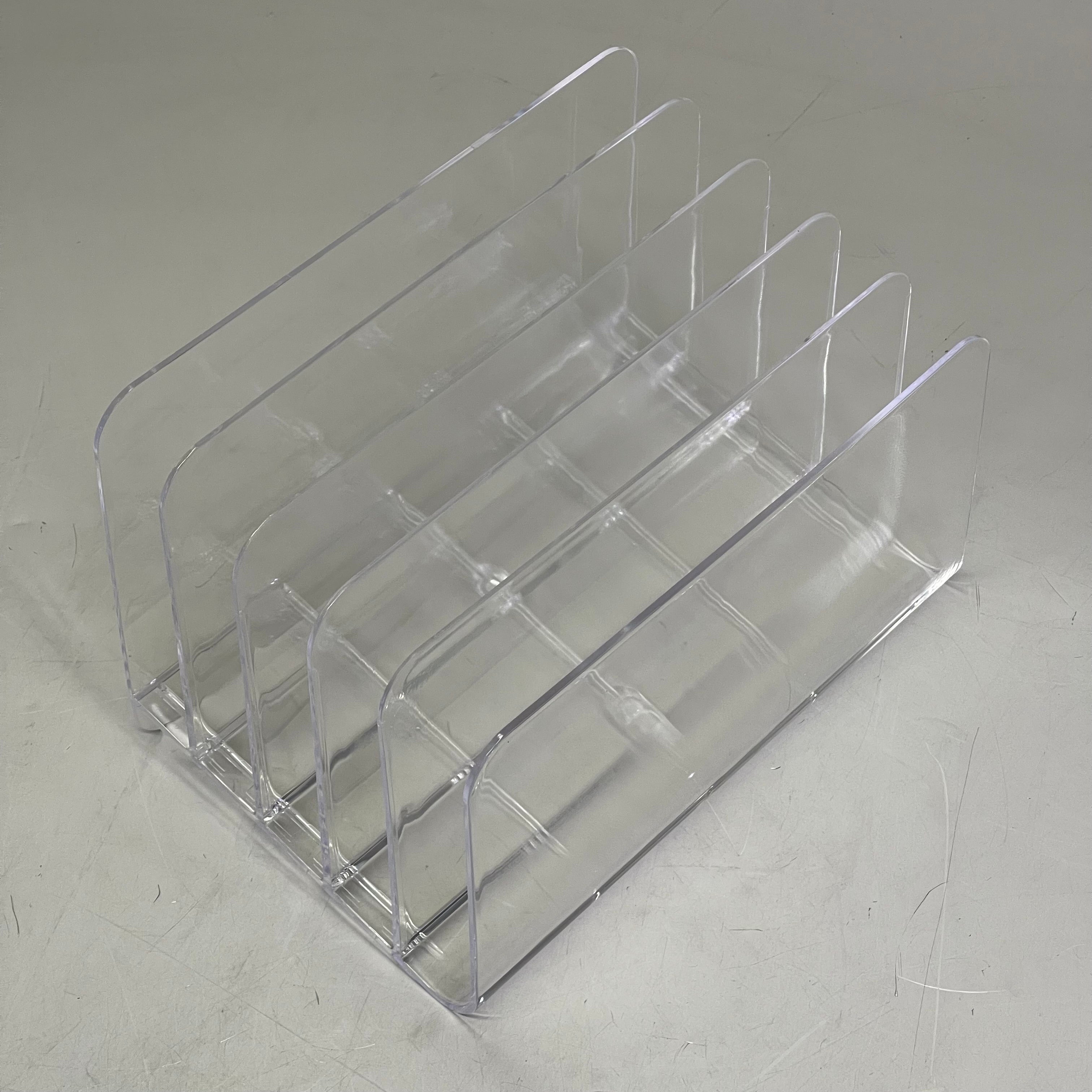 TRU RED 5-Slot Letter Sorter 9.5" x 6.5" x 6.3" Clear TR62285