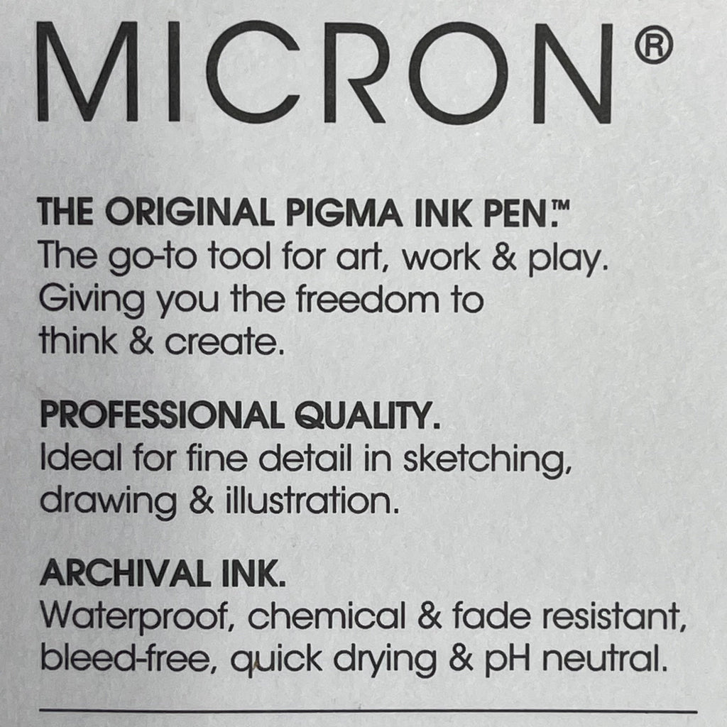 SAKURA (3-PACK) Pigma Micron Pens 0.15mm & 0.20mm Black/Sepia 50047